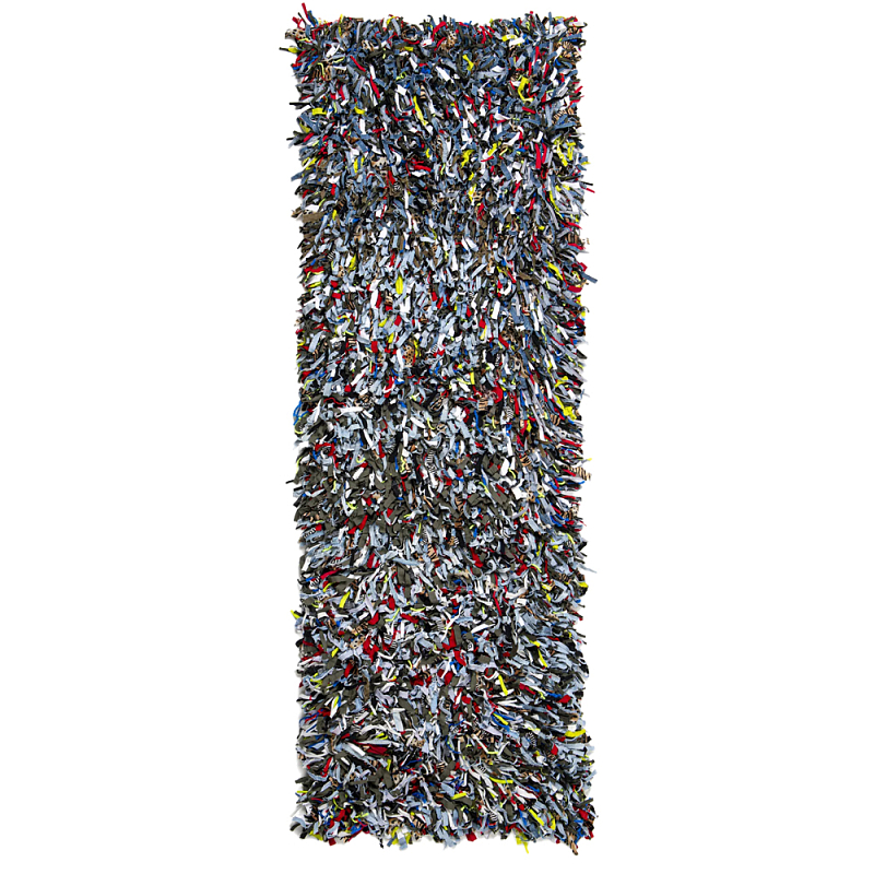 Ковер прямоугольный разноцветный из джинсовой одежды Zero Waste Мульти в Волгограде | Loft Concept 