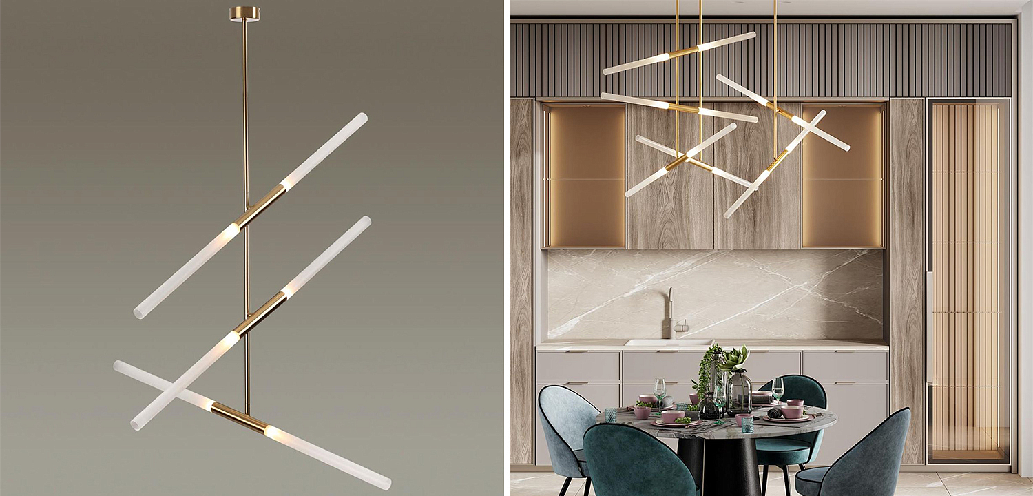 Светильник Gold Delta Light 6 lamp Светильник Gold Delta Light 6 lamp - Loft-Concept в Волгограде