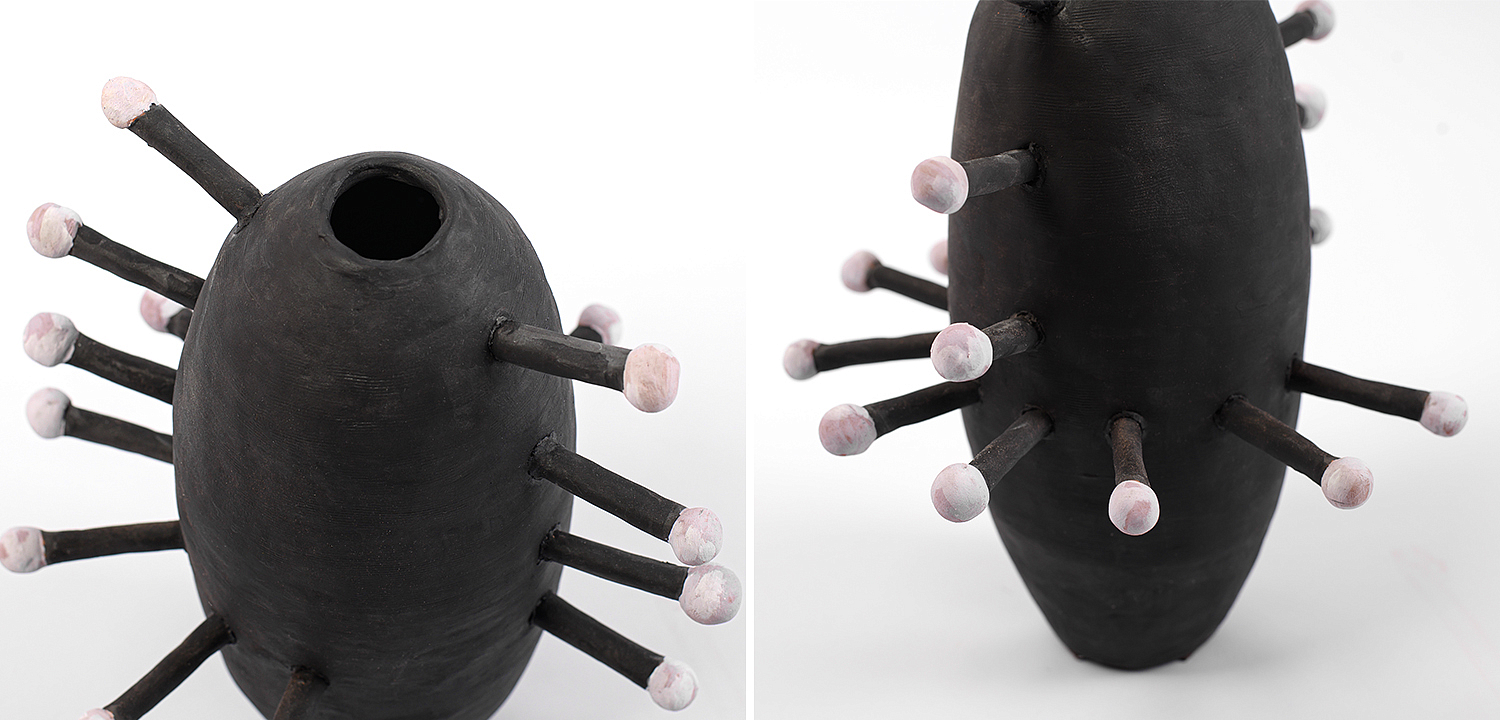 Ваза Kwanza Round Spikes Vase Ваза Kwanza Round Spikes Vase - Loft-Concept в Волгограде