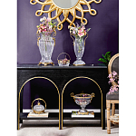 Ваза прозрачная с бронзовыми ручками в виде ангелов Eden Garden варинант исполнения - 6 | Loft Concept в Волгограде