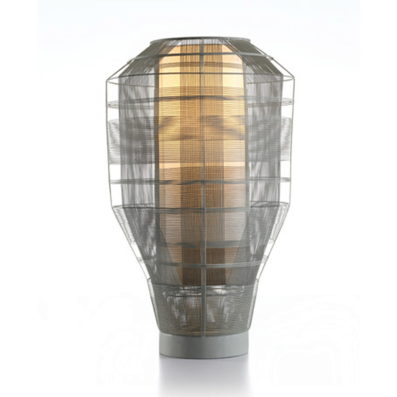 Настольная лампа серого цвета Schema Никель Серый в Волгограде | Loft Concept 