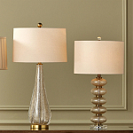 Настольная лампа с фактурным стеклянным корпусом Glamorous Pommel варинант исполнения - 4 | Loft Concept в Волгограде