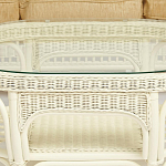 Комплект уличной мебели из ротанга Clara белый варинант исполнения - 13 | Loft Concept в Волгограде