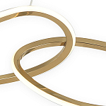 Люстра подвесная с 4-мя асимметричными кольцами золотого цвета Ring Horizontal варинант исполнения - 2 | Loft Concept в Волгограде