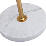 Торшер с мраморным столиком и золотым плафоном Ezio Floor Lamp варинант исполнения - 4 | Loft Concept в Волгограде