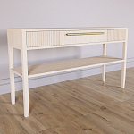 Дизайнерская Консоль с полкой и ящиком Primo Светлый дуб варинант исполнения - 2 | Loft Concept в Волгограде