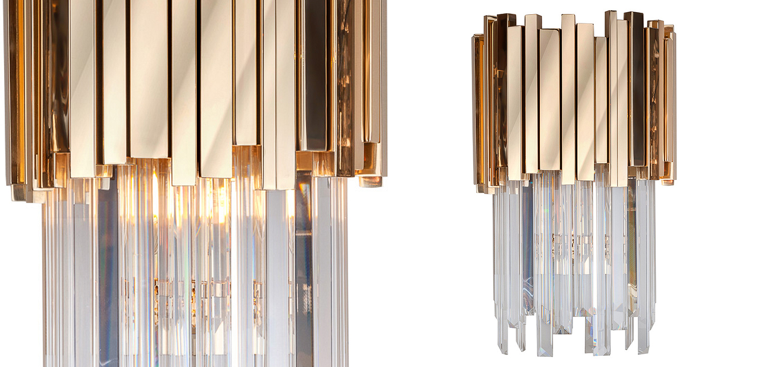 Бра Luxxu Modern Cascade Wall Lamp Gold 40 Бра Luxxu Modern Cascade Wall Lamp Gold 40 - Loft-Concept в Волгограде