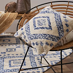 Чехол на подушку с узором в этно-стиле Blue Ikat варинант исполнения - 5 | Loft Concept в Волгограде
