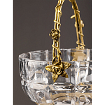 Конфетница с бронзовой ручкой и фарфоровой птичкой на крышке Eden Garden варинант исполнения - 6 | Loft Concept в Волгограде