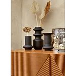 Комод с геометрическим рисунком на ящиках Anders Dark Wood варинант исполнения - 6 | Loft Concept в Волгограде