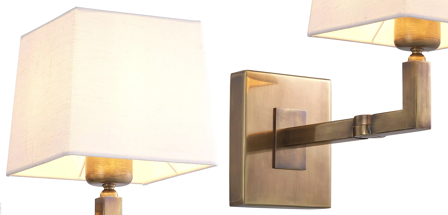 Бра Eichholtz Wall Lamp Cambell Brass Бра Eichholtz Wall Lamp Cambell Brass - Loft-Concept в Волгограде