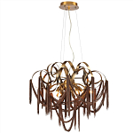 Люстра подвесная с переплетенными металлическими лентами и цепочками Atlantis Chain варинант исполнения - 2 | Loft Concept в Волгограде