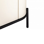 ТВ-тумба белая с чёрной столешницей с 2-мя дверками и ящиком San Marco варинант исполнения - 6 | Loft Concept в Волгограде