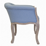 Кресло низкое в стиле прованс Louis French Armchair light blue flax варинант исполнения - 1 | Loft Concept в Волгограде