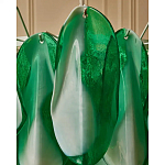 Люстра из стеклянных зеленых лепестков Petalled Illuminator варинант исполнения - 7 | Loft Concept в Волгограде