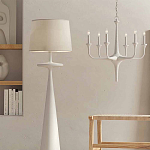 Торшер белый с фигурным каркасом Bleached Element варинант исполнения - 3 | Loft Concept в Волгограде