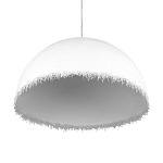 Подвесной светильник в форме купола белого цвета с ажурной бахромой Tactile Line варинант исполнения - 6 | Loft Concept в Волгограде