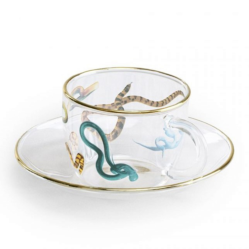 Кофейная пара Seletti Snakes Прозрачный Мульти Кофейная пара Seletti Snakes Прозрачный Мульти в Волгограде | Loft Concept