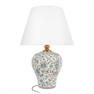 Настольная лампа с цветочной росписью Lamp Flower Painting