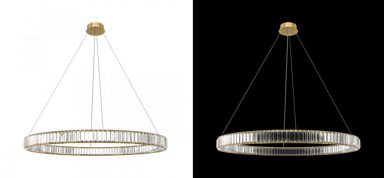 Люстра Crystal Ring Gold диаметр 100 Люстра Crystal Ring Gold диаметр 100 - Loft-Concept в Волгограде