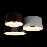 Потолочный светильник с 3-мя цилиндрическими абажурами черного белого и коричневого цвета Urban Dome варинант исполнения - 4 | Loft Concept в Волгограде