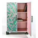 Премиальный Шкаф Defoliation двухстворчатый роспись зеленые листья  варинант исполнения - 3 | Loft Concept в Волгограде