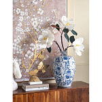 Ваза фарфоровая с узким горлышком и синими цветочными мотивами Independence варинант исполнения - 4 | Loft Concept в Волгограде