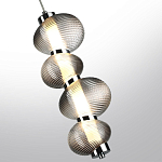 Подвесной светильник с 4-мя рифлеными стеклянными шарами Marcelh Light варинант исполнения - 5 | Loft Concept в Волгограде