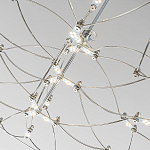 Люстра подвесная с тонкой металлической конструкцией цвета хром Quasar варинант исполнения - 5 | Loft Concept в Волгограде