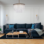 Бра с круглым основанием и длинными прозрачныи стеклянными трубками Nembus варинант исполнения - 8 | Loft Concept в Волгограде