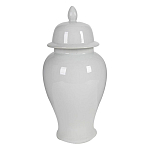 Ваза белая с крышкой однотонная Chinoiserie Ceramics варинант исполнения - 8 | Loft Concept в Волгограде