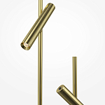 Напольный торшер светодионый золотой Lumen Duo варинант исполнения - 3 | Loft Concept в Волгограде