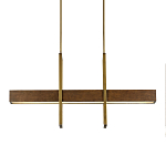 Люстра линейная прямоугольная Wooden Straight Shapes варинант исполнения - 2 | Loft Concept в Волгограде