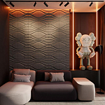 Гипсовая 3D панель с принтографией PM-04 варинант исполнения - 1 | Loft Concept в Волгограде