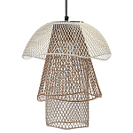 Подвесной светильник Beige Gold Mesh Tube Lampshade Hanging Lamp варинант исполнения - 1 | Loft Concept в Волгограде