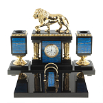 Настольный письменный набор из лазурита с декором в виде льва Golden Lion варинант исполнения - 1 | Loft Concept в Волгограде