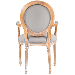 Стул с подлокотниками из массива бука светло-серый Solid Luxury варинант исполнения - 2 | Loft Concept в Волгограде