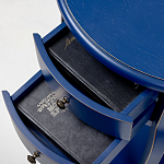 Синяя тумба на фигурных ножках Shelby варинант исполнения - 7 | Loft Concept в Волгограде