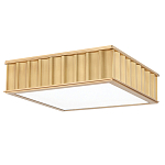 Потолочный светильник квадратный с гофрированным латунным абажуром Millennium варинант исполнения - 2 | Loft Concept в Волгограде