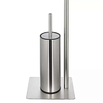 Держатель для туалетной бумаги с ершиком Chrome Bathroom Accessory варинант исполнения - 4 | Loft Concept в Волгограде