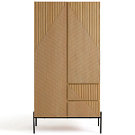 Шкаф с геометрическим рисунком на дверцах Anders Light Wood варинант исполнения - 1 | Loft Concept в Волгограде