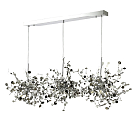 Люстра подвесная из трех частей с металлическими круглыми элементами Terzani Argent варинант исполнения - 6 | Loft Concept в Волгограде