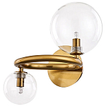 Бра с 2-мя стеклянными сферическими  плафонами Arco Wall Lamp варинант исполнения - 1 | Loft Concept в Волгограде
