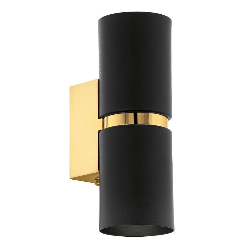 Бра Lestor double round gold Черный Глянцевое золото Бра Lestor double round gold Черный Глянцевое золото в Волгограде | Loft Concept