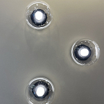 Бра с куполообразным плафоном и черным металлическим основанием Flos Wireline Lighting варинант исполнения - 1 | Loft Concept в Волгограде