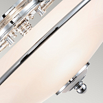 Потолочный светильник со стеклянным плафоном на изогнутых кронштейнах Quoizel  варинант исполнения - 9 | Loft Concept в Волгограде