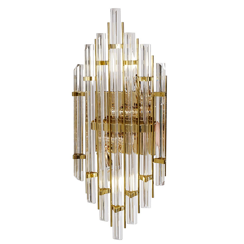 Бра стеклянное с золотым каркасом Luxxu Modern Золотой Прозрачный Бра стеклянное с золотым каркасом Luxxu Modern Золотой Прозрачный в Волгограде | Loft Concept