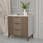 Комод коричневый с 3-мя ящиками на 4-х ножках Harper Line варинант исполнения - 2 | Loft Concept в Волгограде