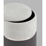 Пуф Mauldine с ящиком серо-черный с экокожей варинант исполнения - 2 | Loft Concept в Волгограде