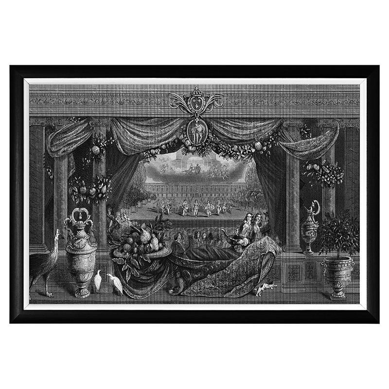 Постер Louvre Palace Poster Черный Белый Постер Louvre Palace Poster Черный Белый в Волгограде | Loft Concept